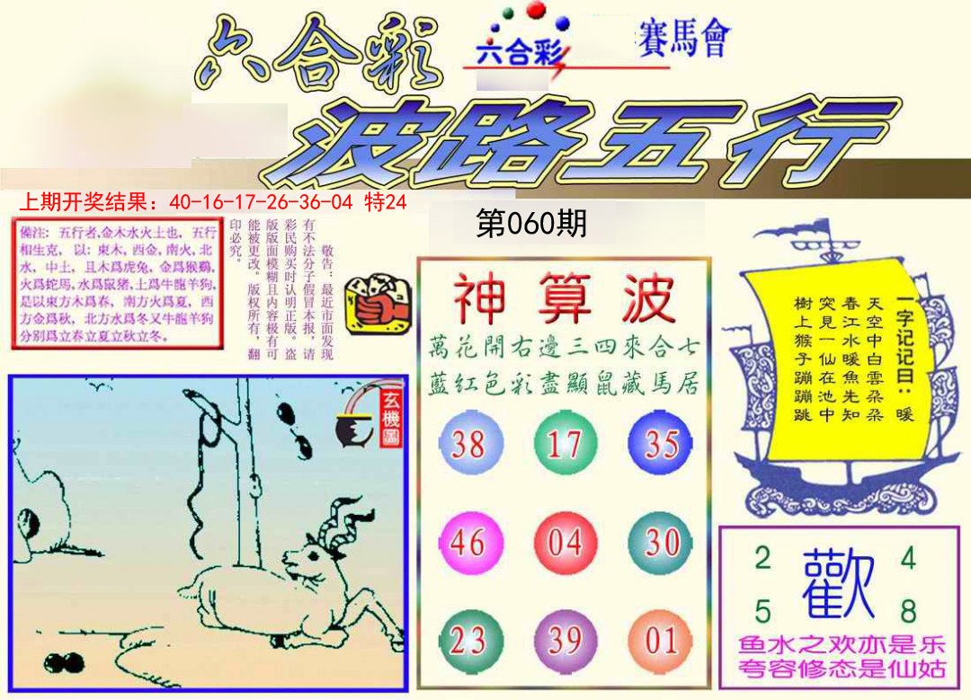 060期波路五行[图]