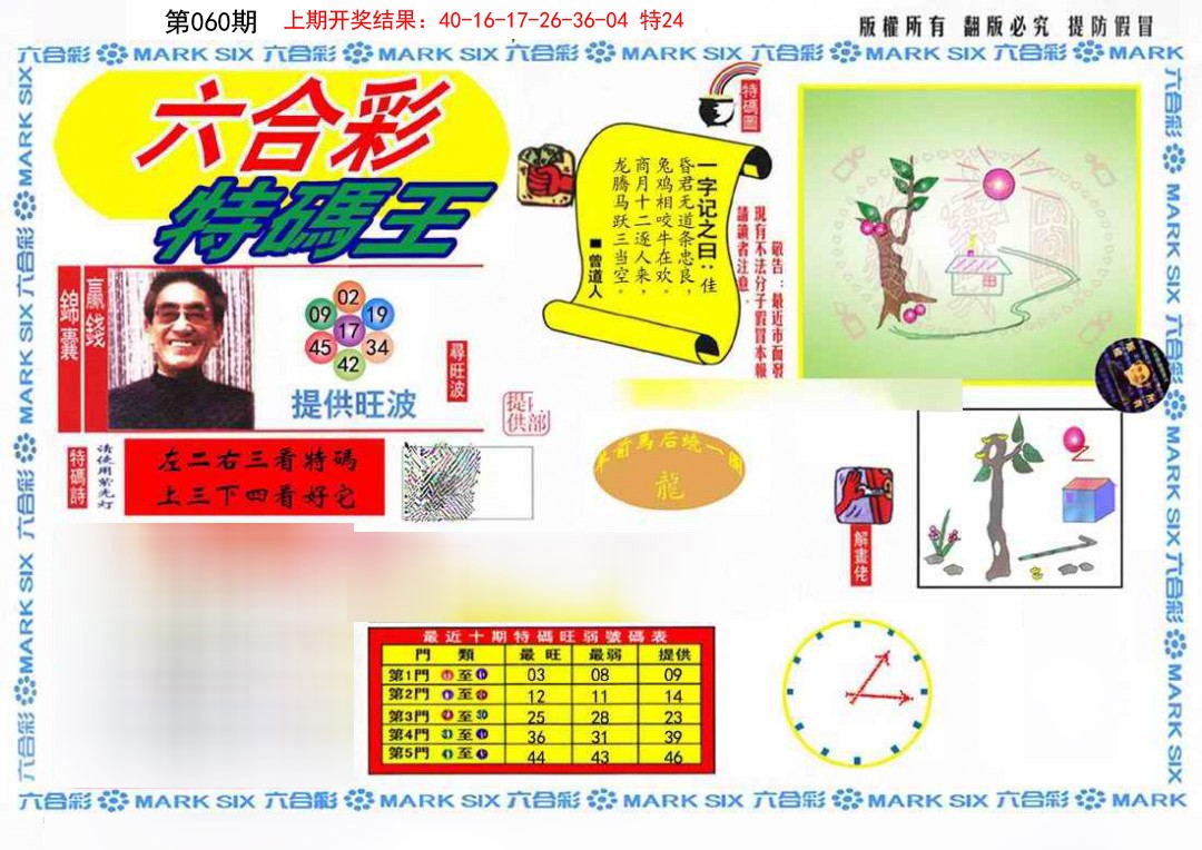 060期特码王(信封)[图]