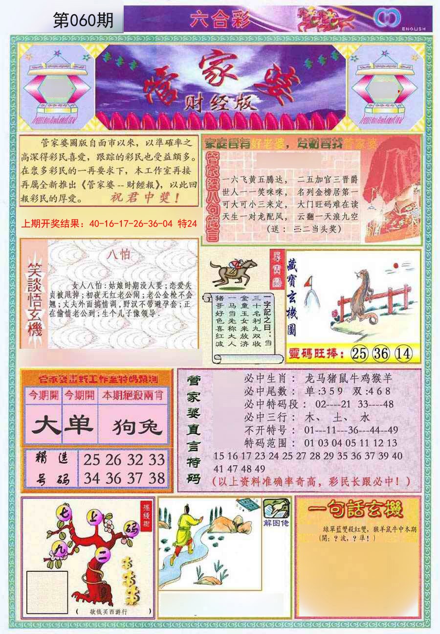 060期管家婆财经版[图]