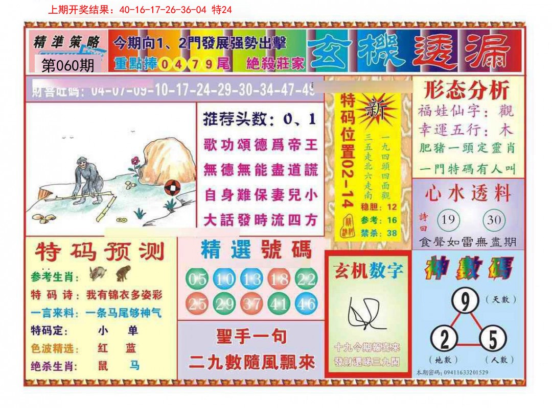 060期玄机透漏[图]
