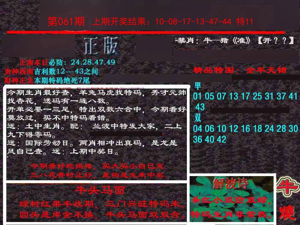 061期新港内幕[图]