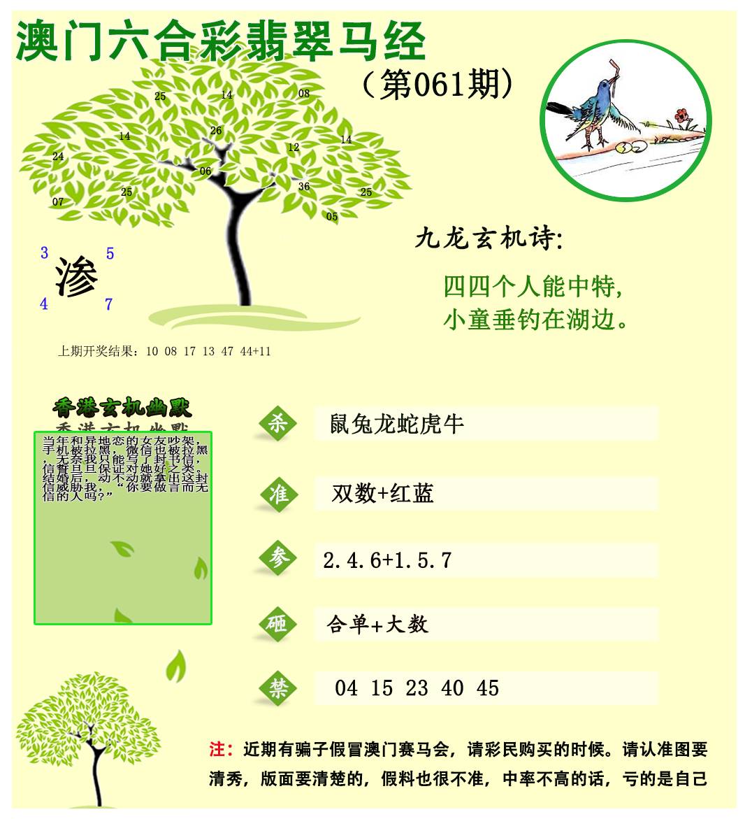 061期翡翠马经[图]