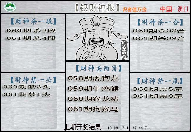 061期银财神[图]