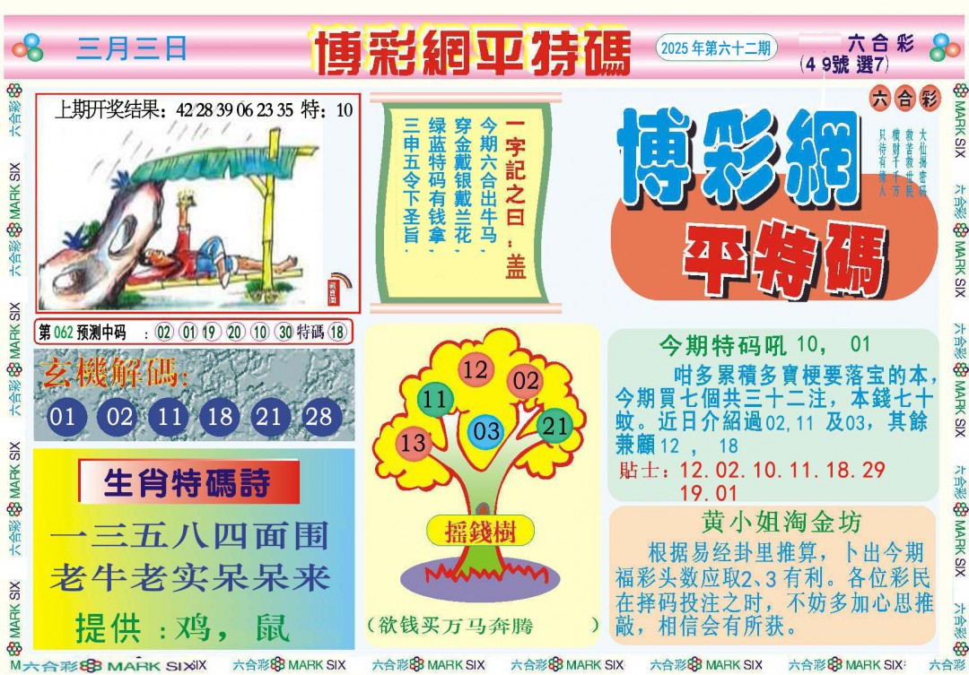062期博彩网平特报[图]