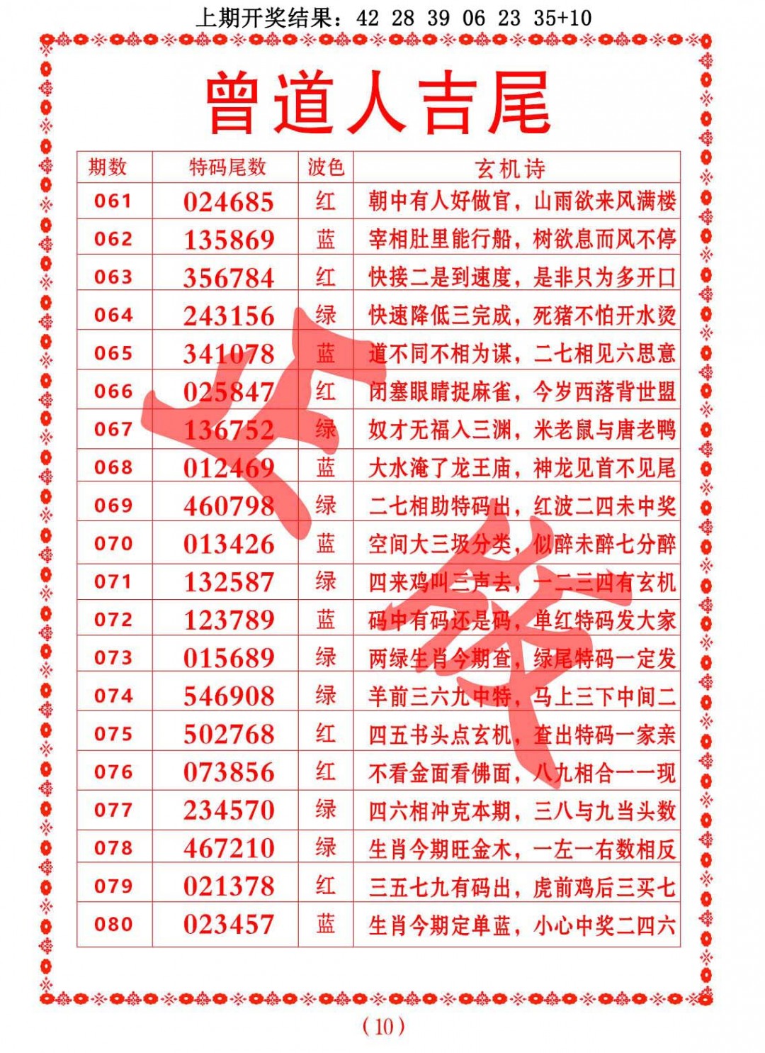 062期曾道人吉尾[图]