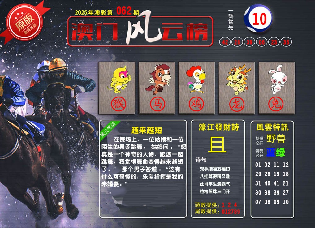 062期澳门风云榜[图]