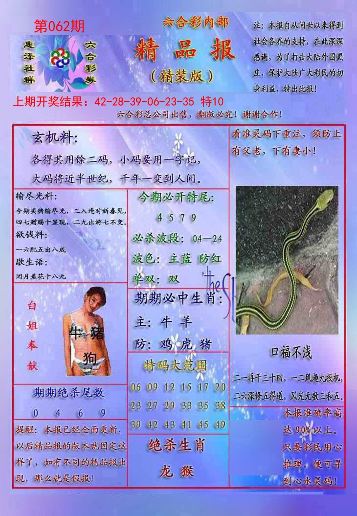 062期精品报[图]