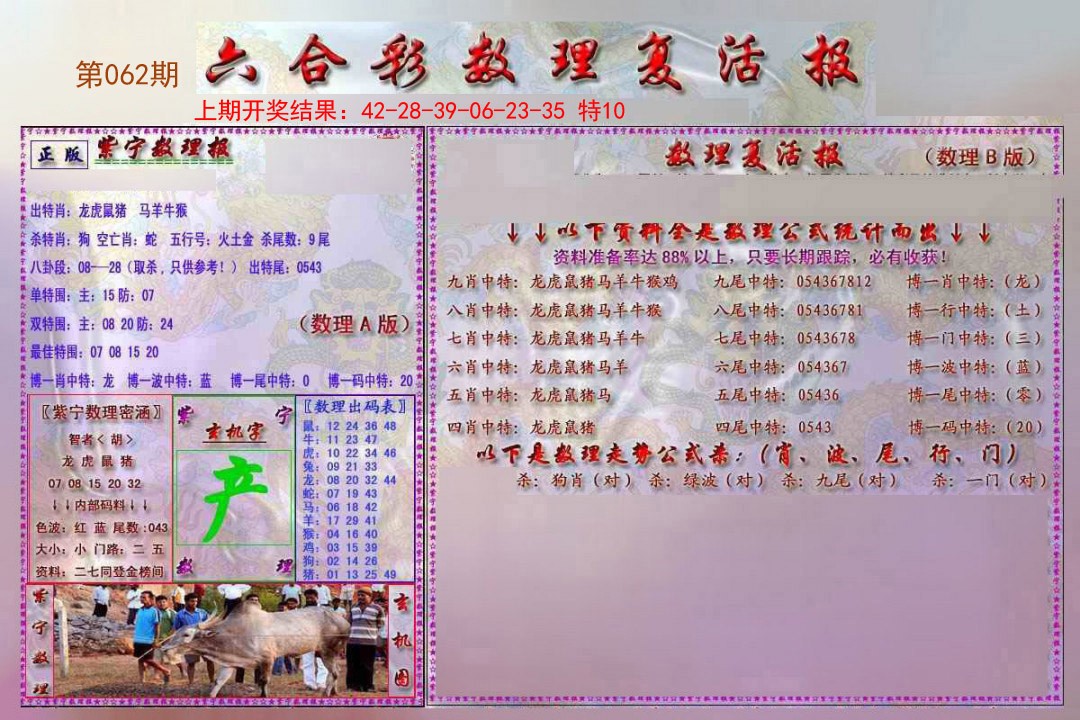 062期数理复活报[图]