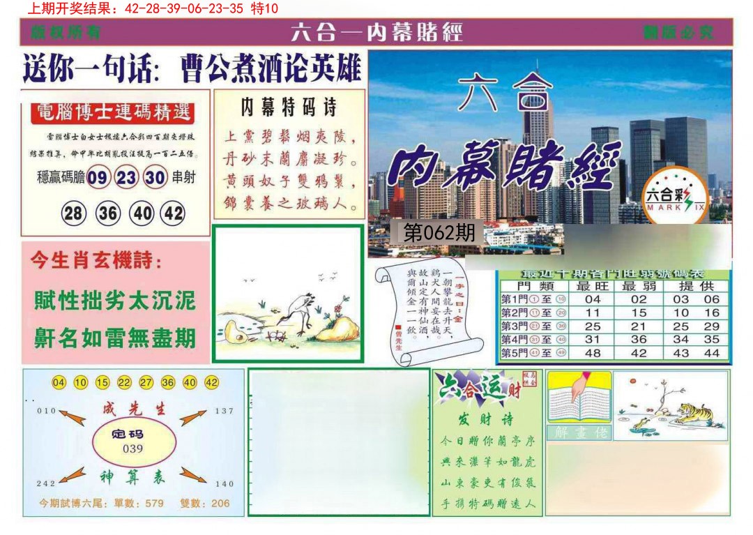 062期内幕赌经[图]