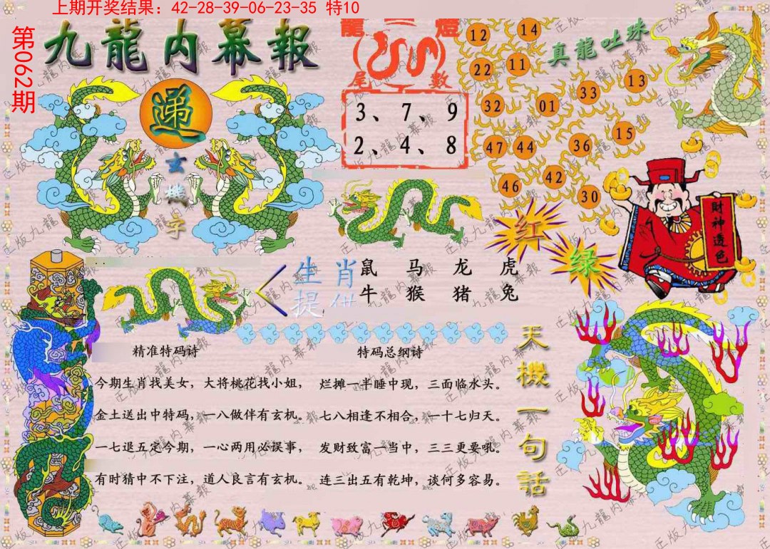 062期正版九龙内幕报[图]