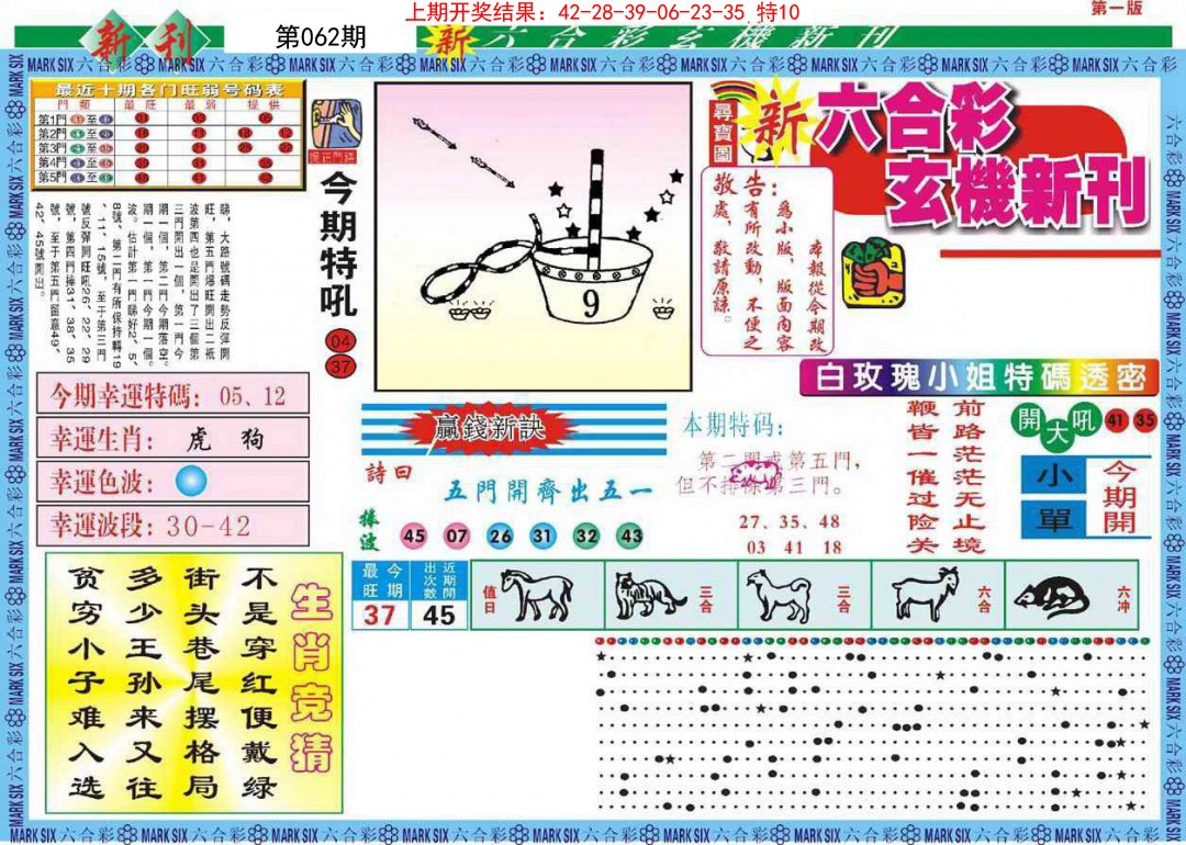 062期新六合彩特码新刊A[图]