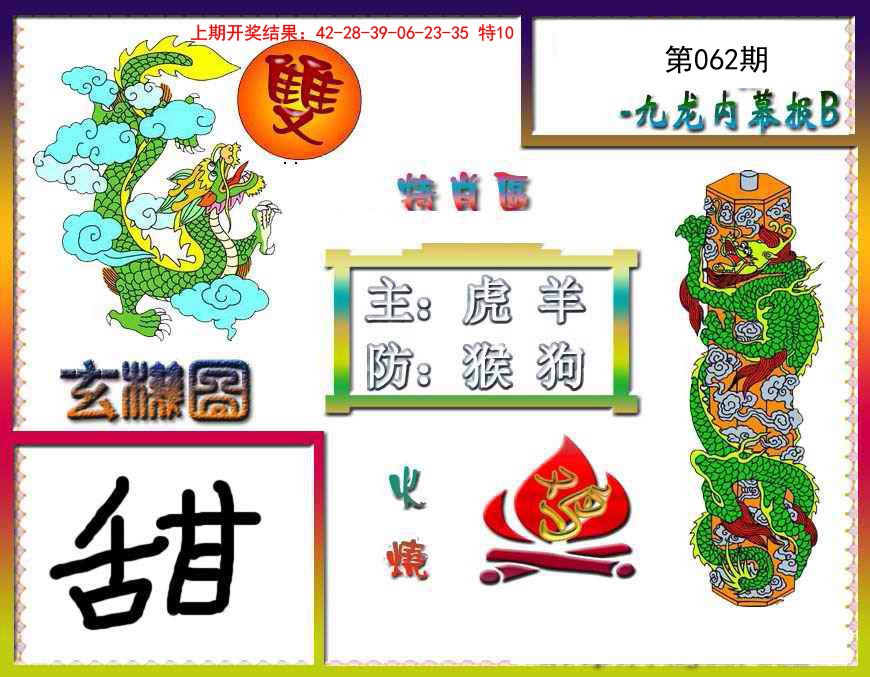 062期九龙内幕特肖图B[图]