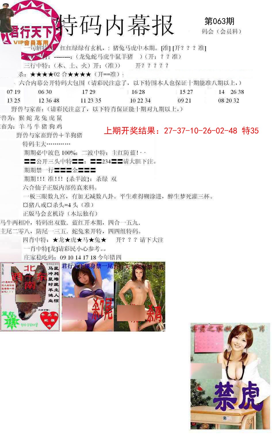 063期特码内幕报[图]