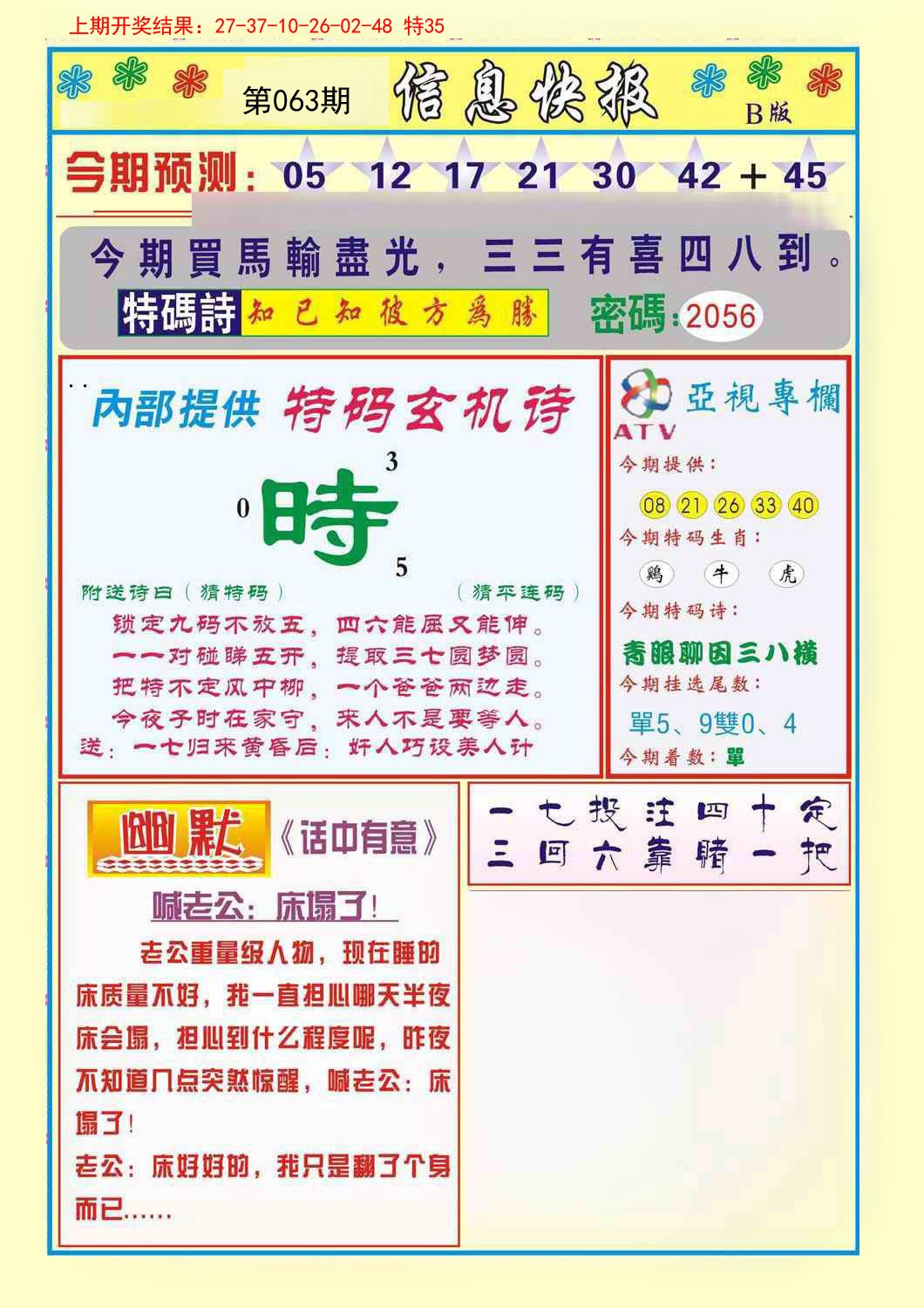 063期信息快报B[图]