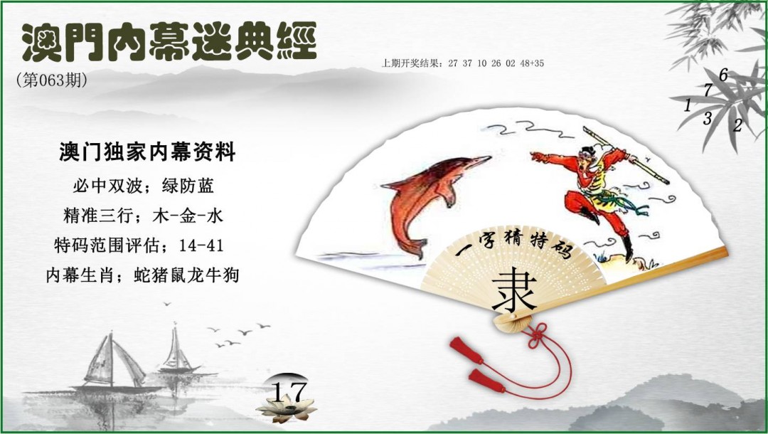 063期内幕秘典经[图]