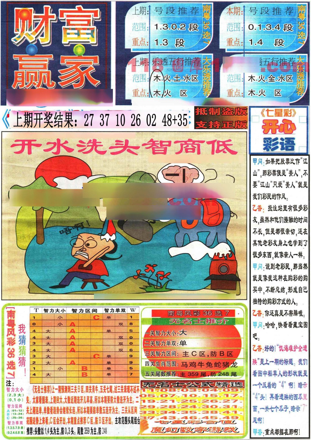 063期七星彩图(高清)[图]