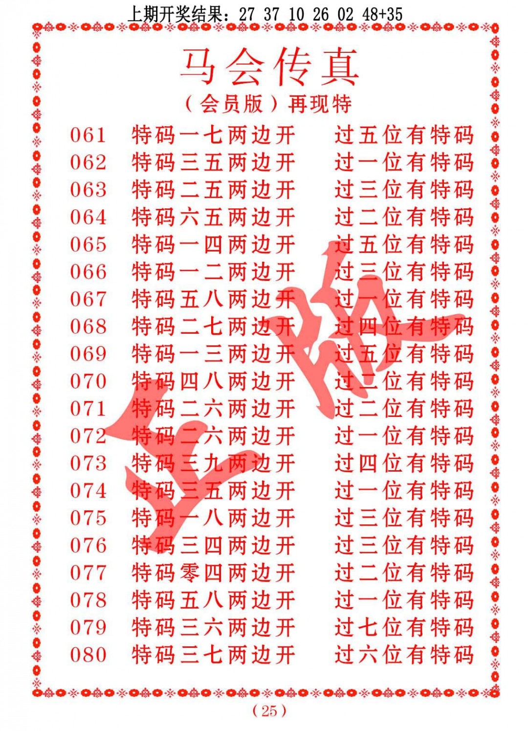 063期马会传真[图]