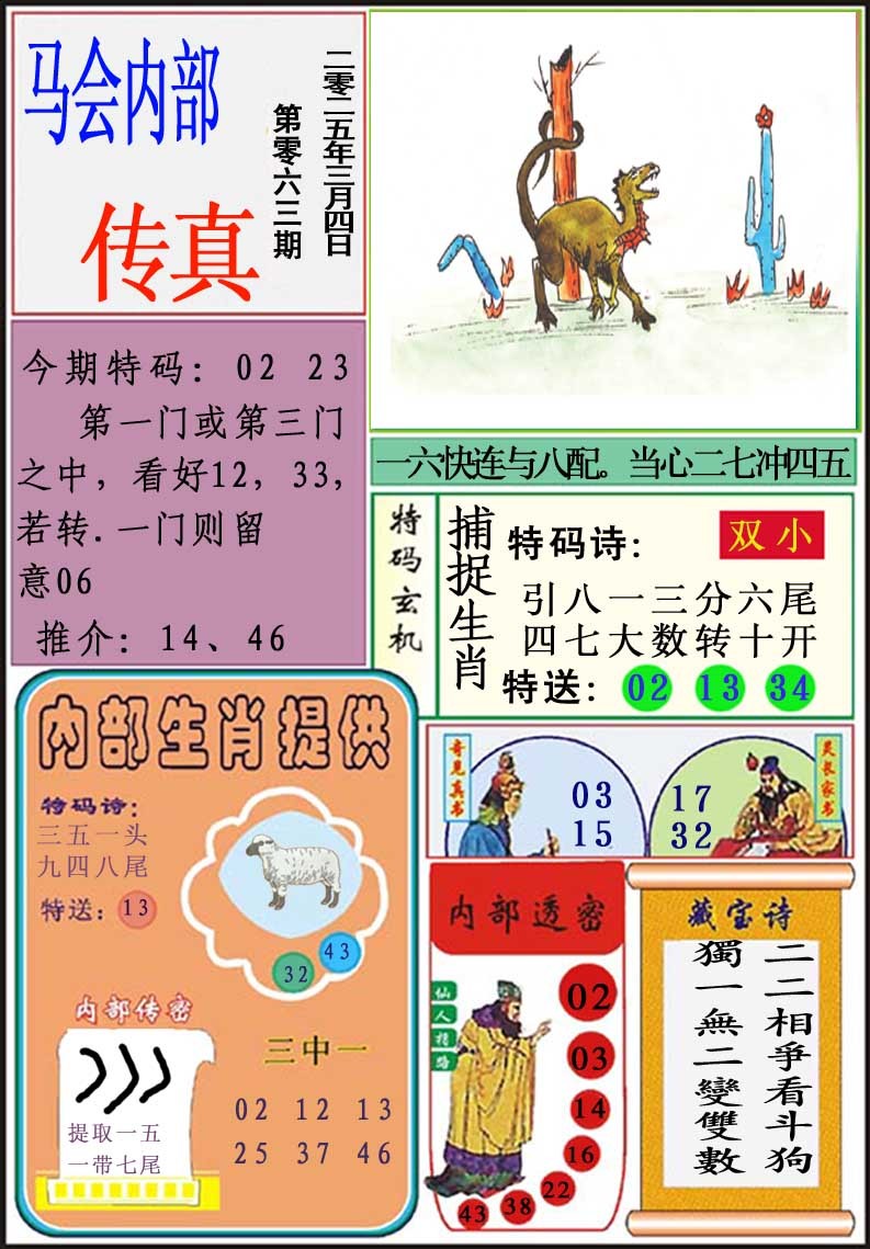 063期马会内部传真[图]
