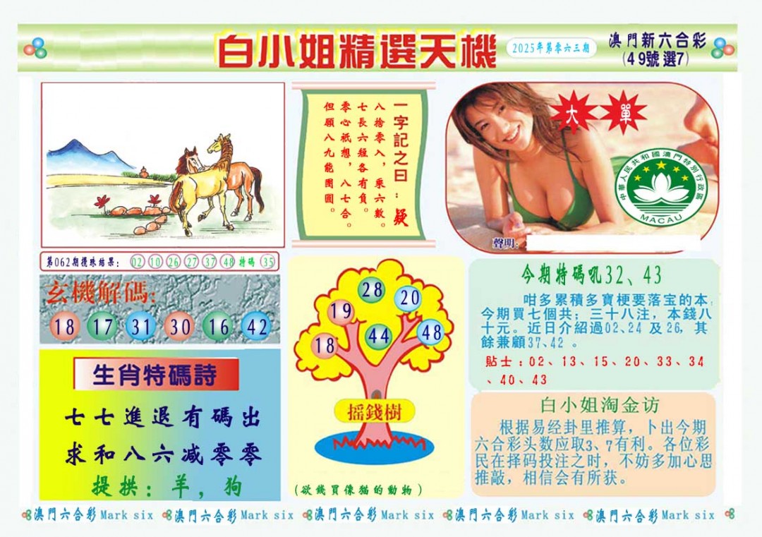063期白小姐精选玄机A[图]