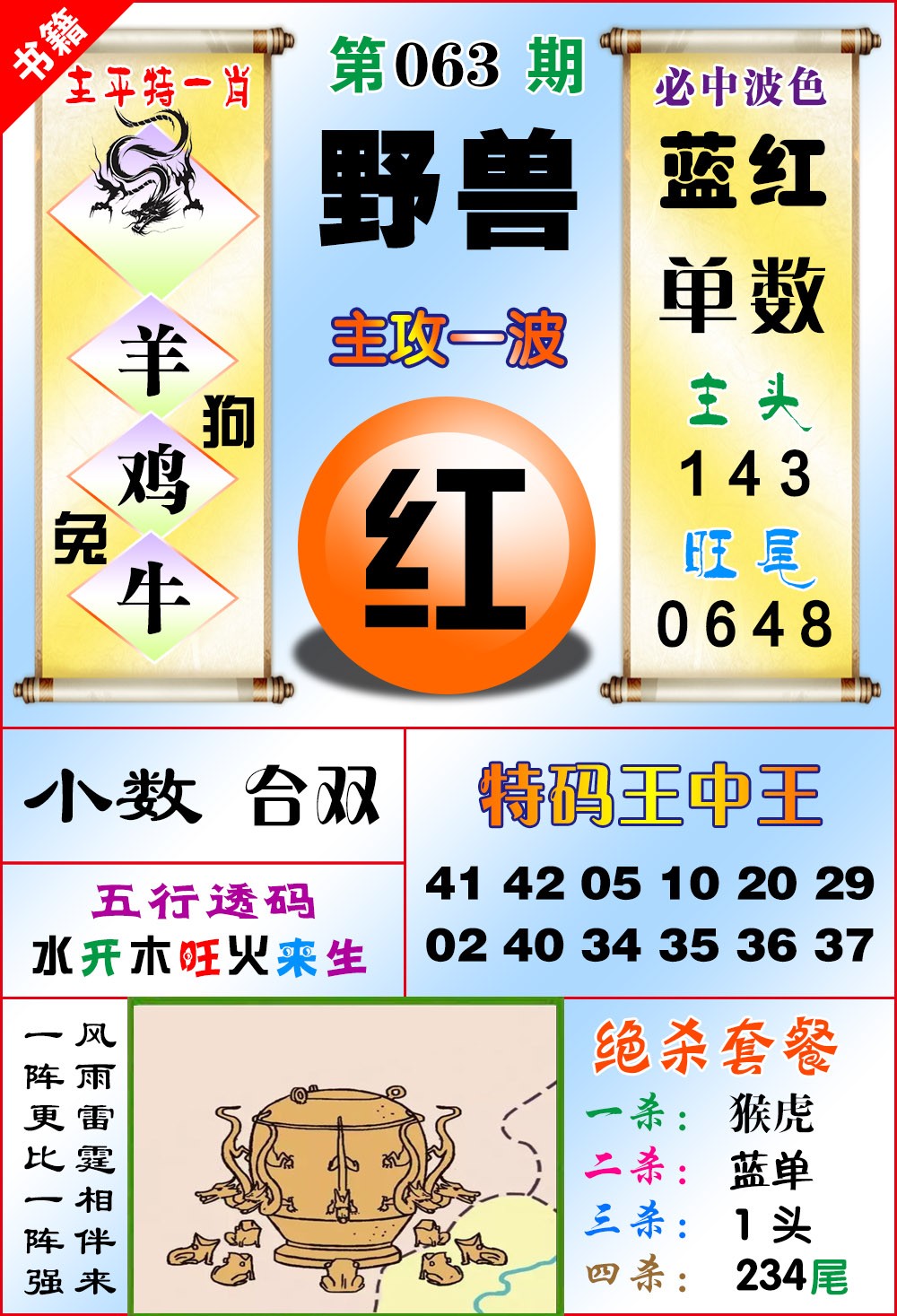 063期澳门绝杀来料[图]