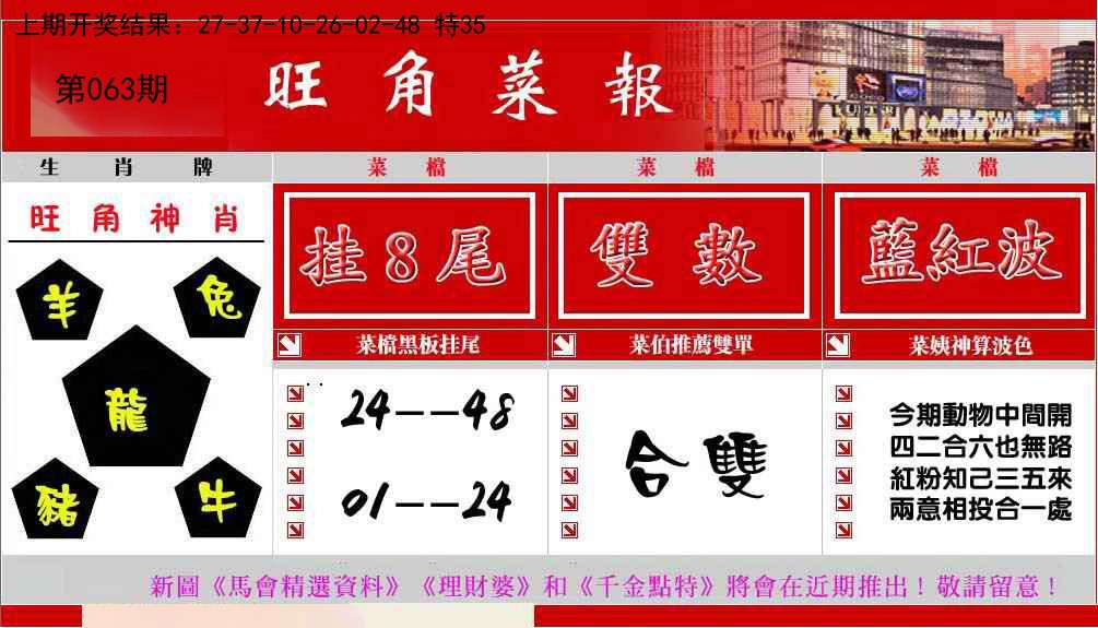 063期旺角菜报[图]