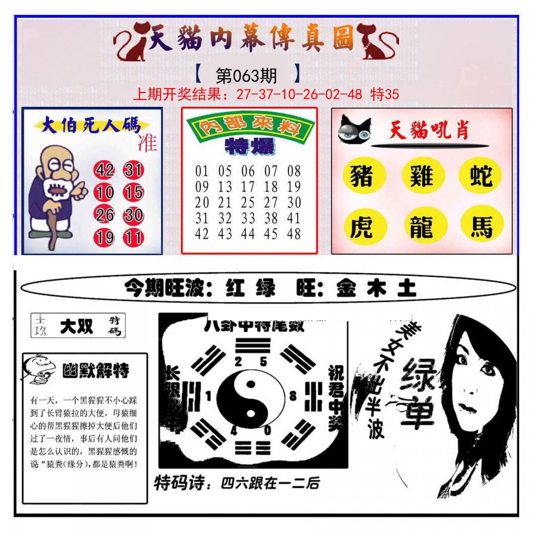 063期内幕传真图[图]