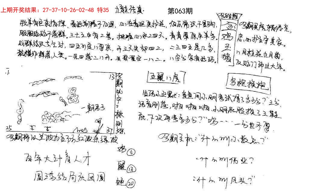 063期手写九龙内幕[图]