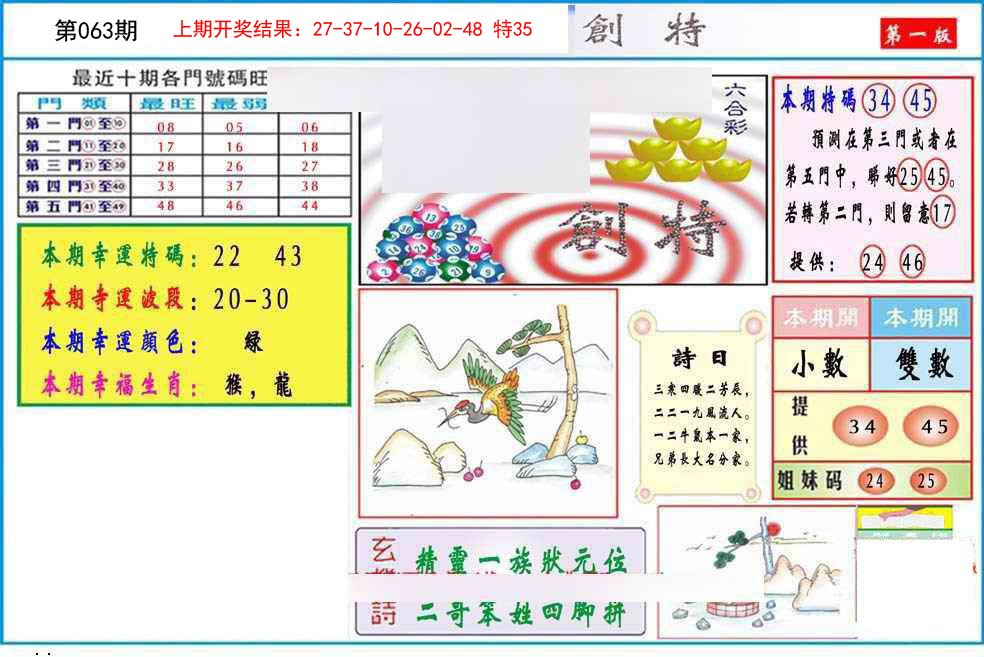 063期九龍创特A(推荐)[图]