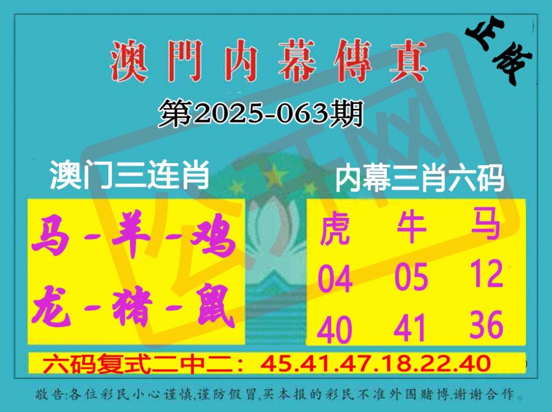 063期内幕传真三肖版[图]