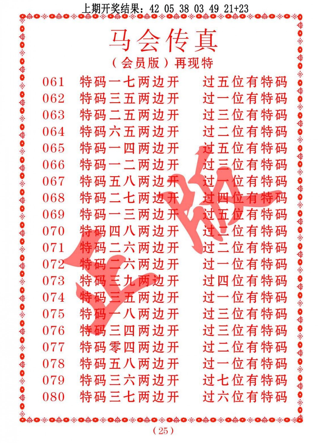 064期马会传真[图]