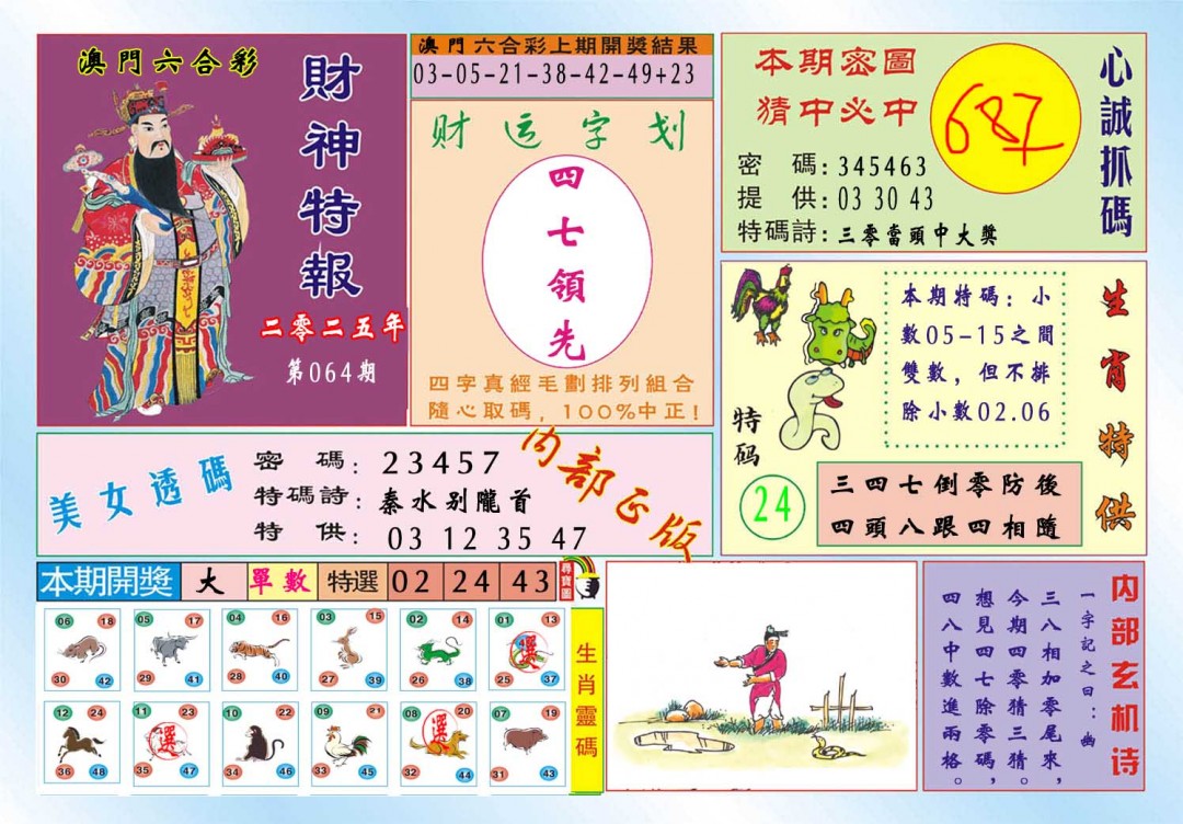 064期财神特报[图]