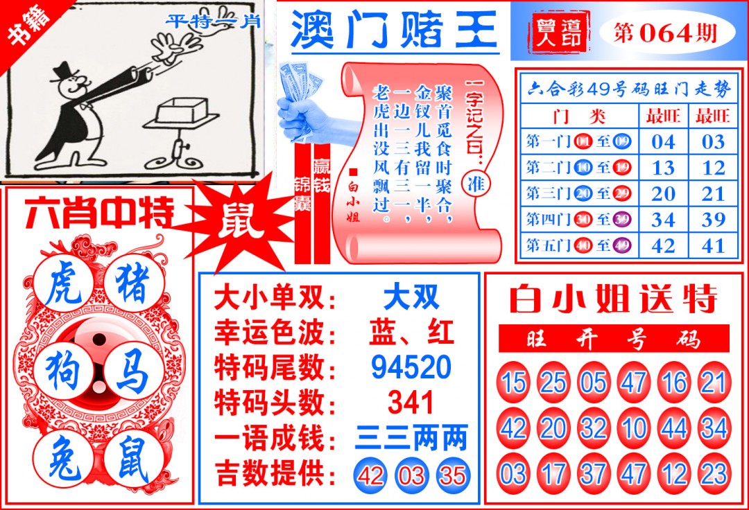 064期澳门赌王天书[图]