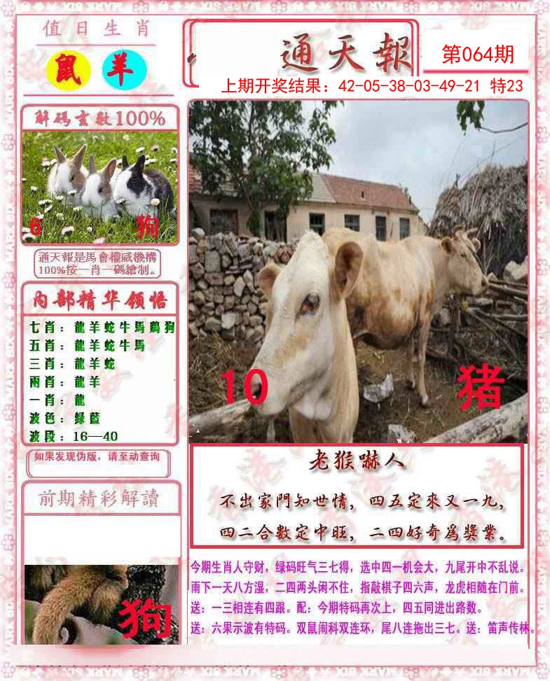 064期马经通天报[图]