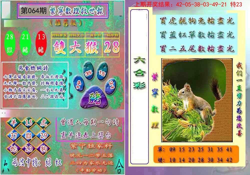 064期数理救世报[图]