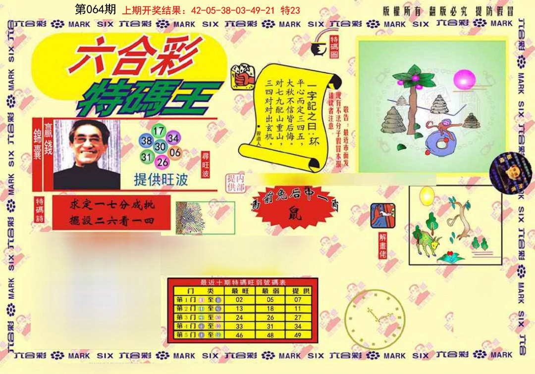 064期心水特码(信封)[图]