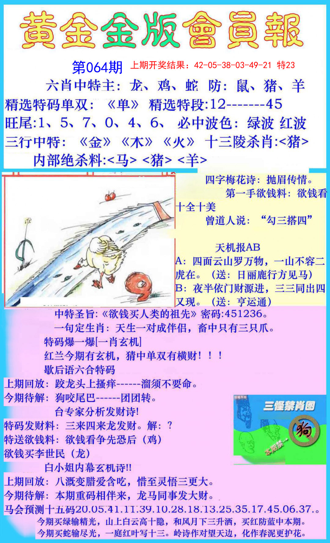 064期黄金金版会员报[图]