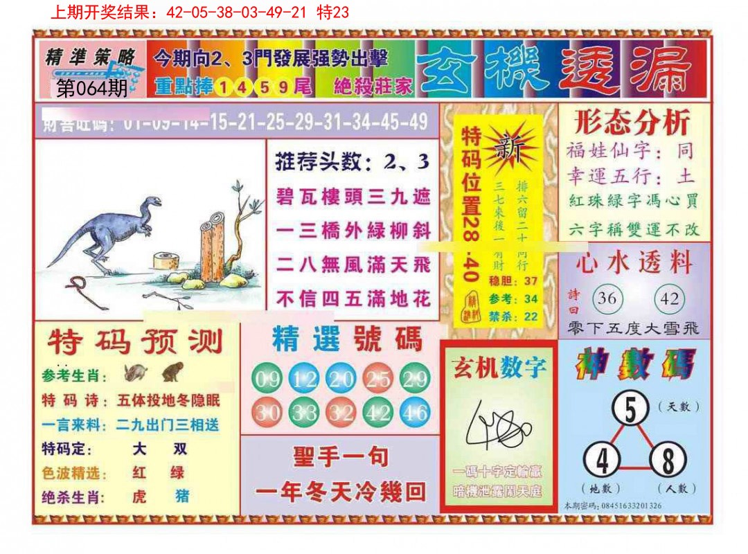 064期玄机透漏[图]