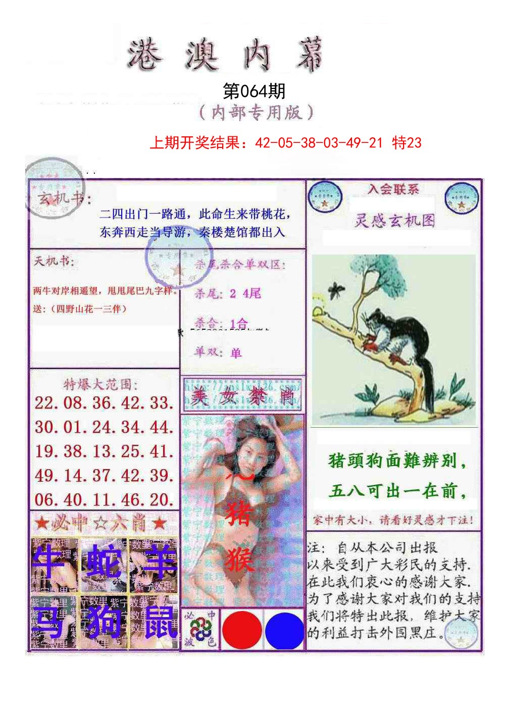 064期港澳内幕报[图]