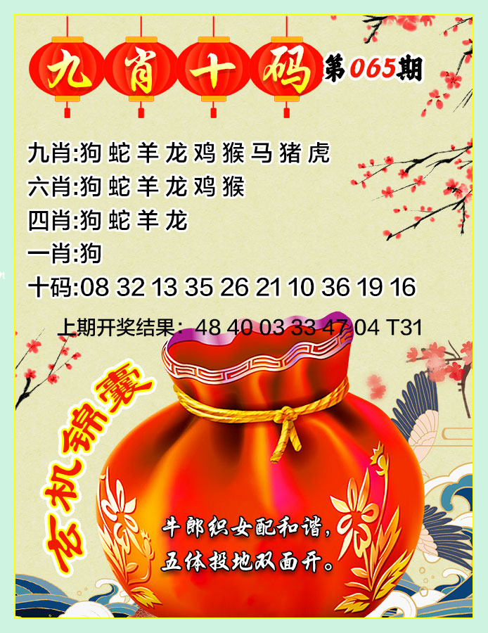 065期九肖十码[图]