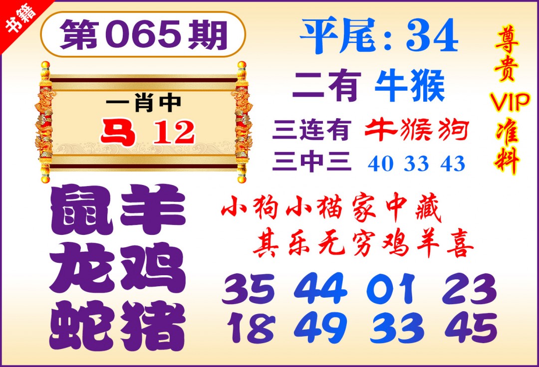 065期澳门九龙天书[图]