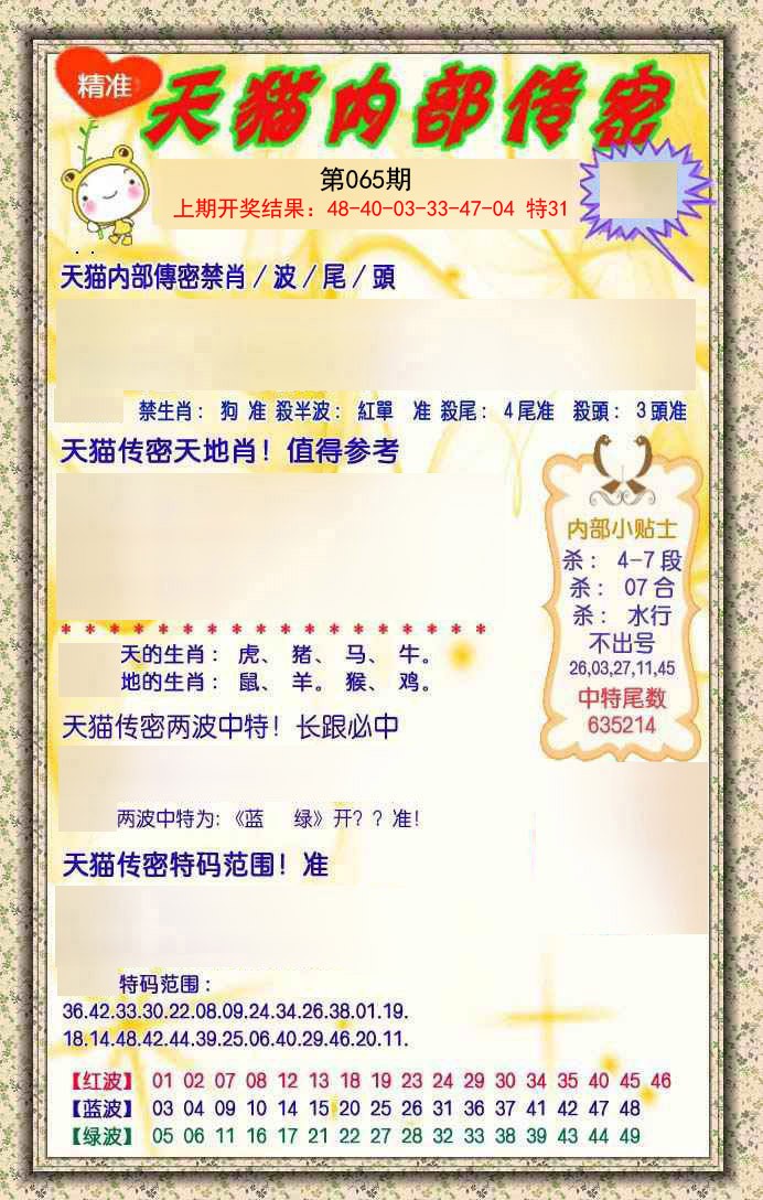 065期内部传密[图]