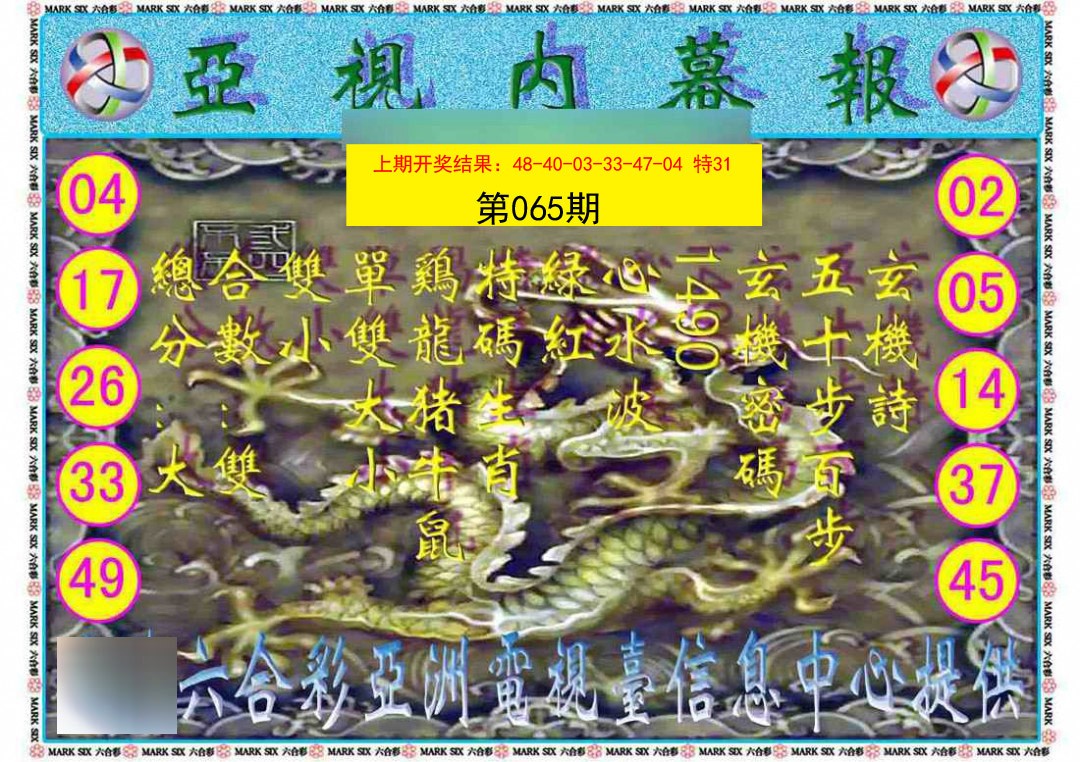 065期亚视内幕报[图]