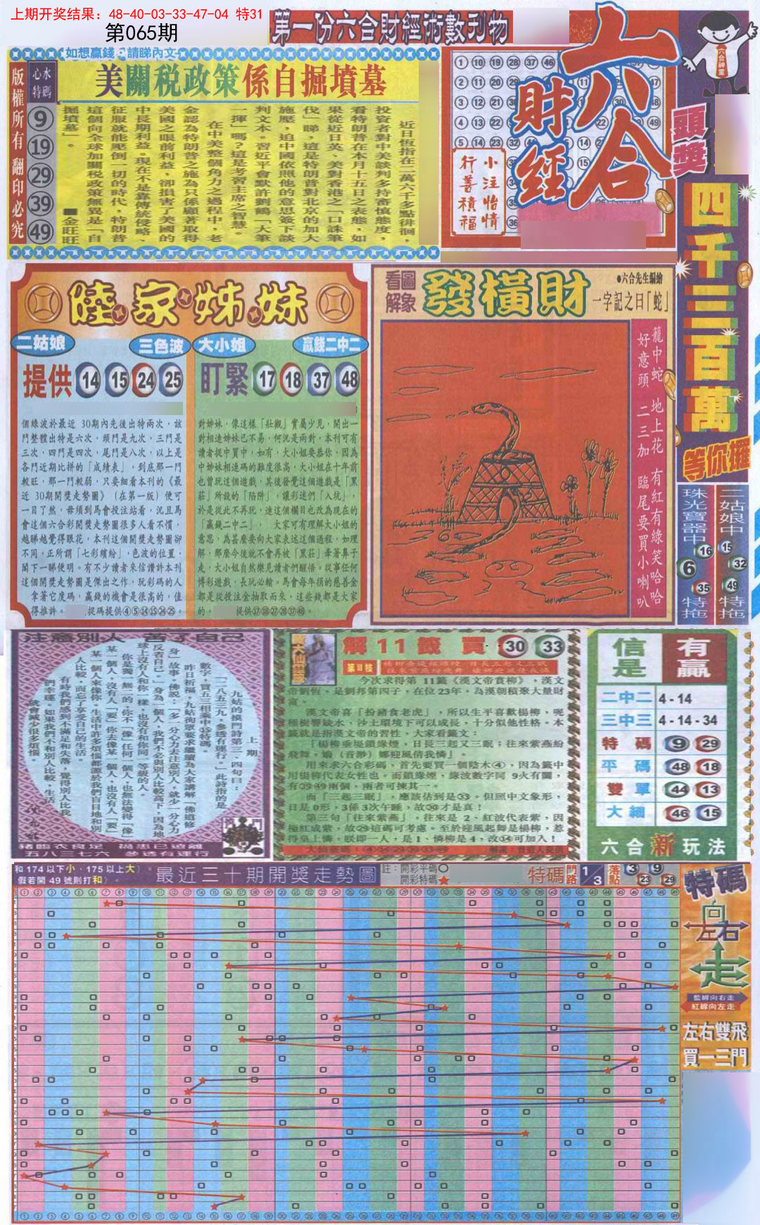 065期六合财经A加大版[图]