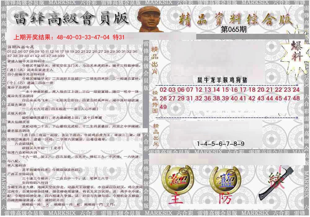 065期雷锋资料综合版[图]