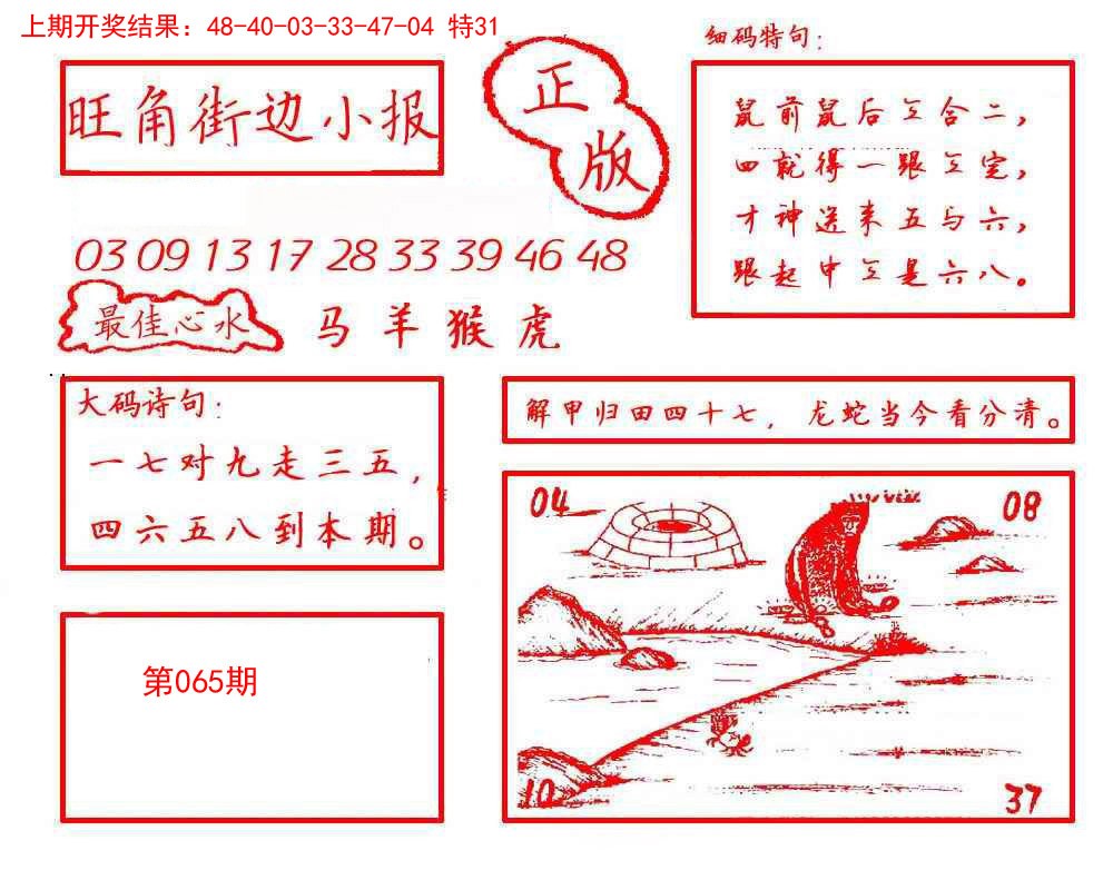 065期旺角街边小报[图]