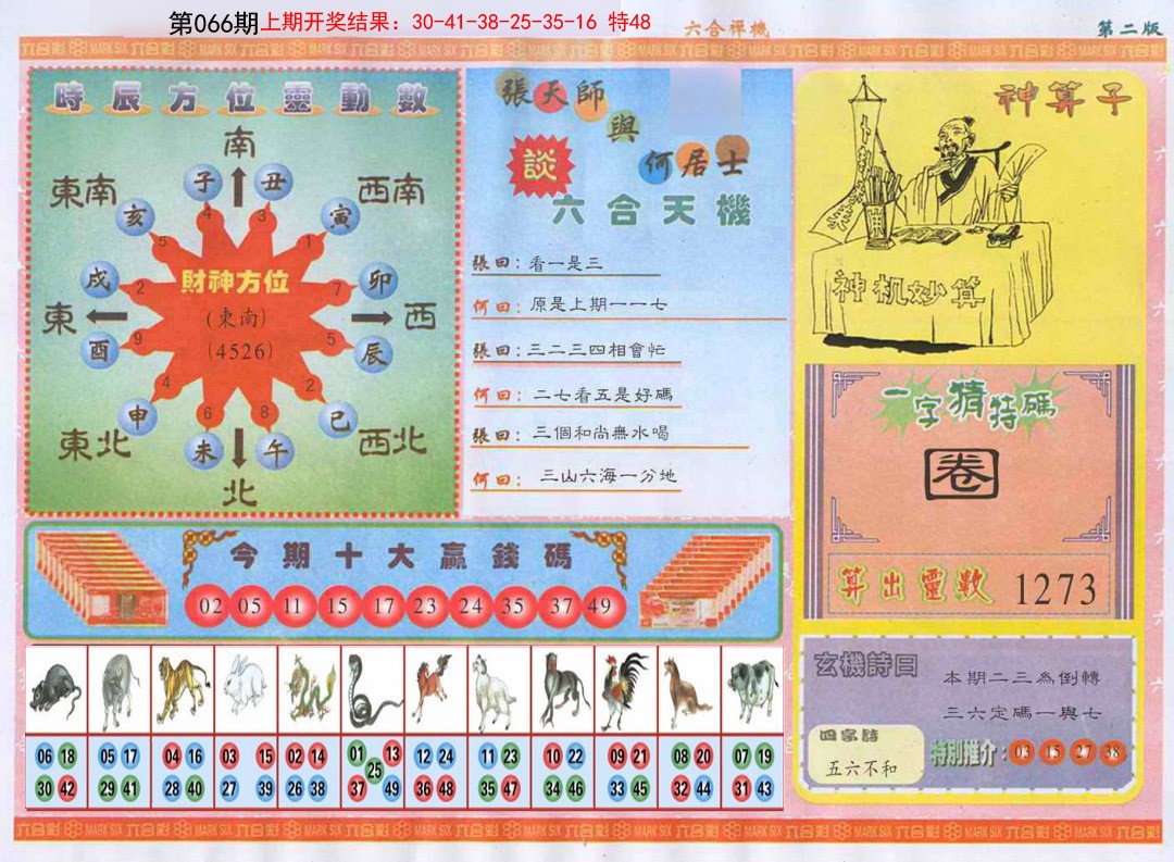 066期六合禅机B[图]