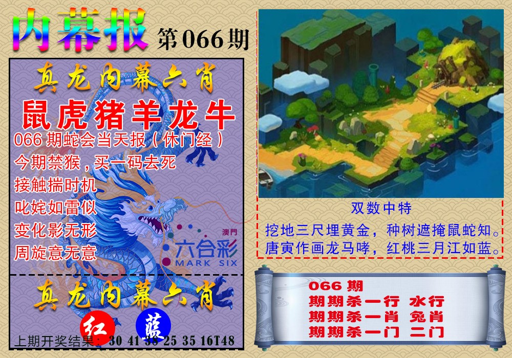 066期真龙内幕报[图]