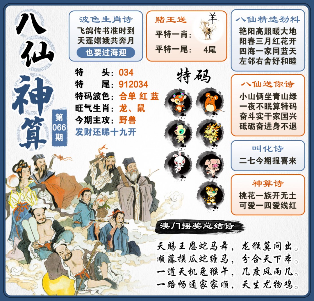 066期八仙神算[图]