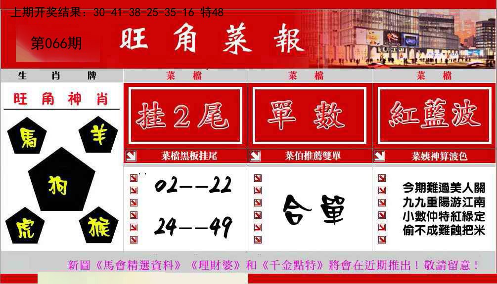 066期旺角菜报[图]