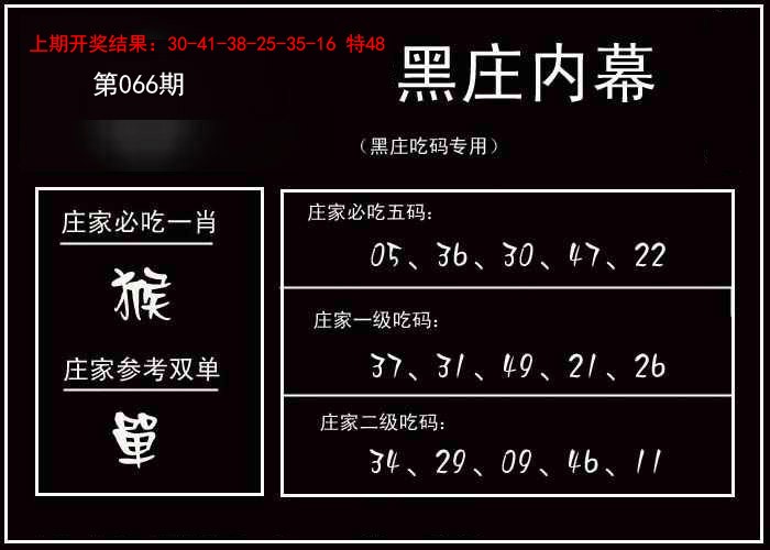 066期黑庄内幕[图]